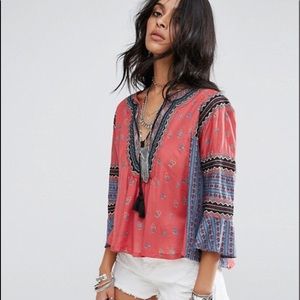 Free People But I Like It BOHO Crop Top